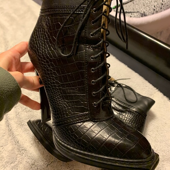 Black GX  Noriko Boots size 8 - Picture 5 of 5